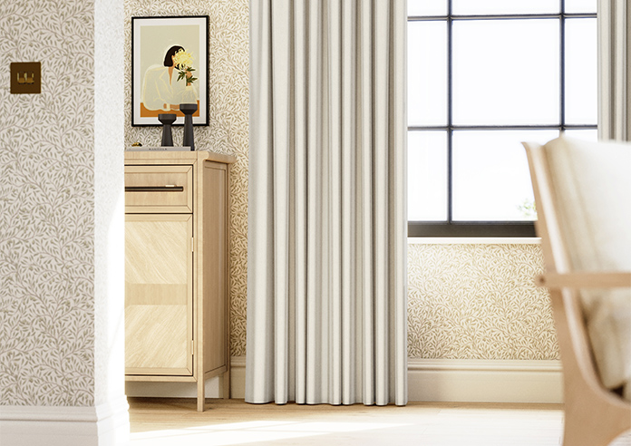 Corrugation, Pale Cream - Made to Measure Curtains - Image 5